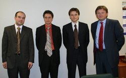 Слева направо: Сергей Касаткин, Николай Остарков, Александр Щеглов, Борис Титов