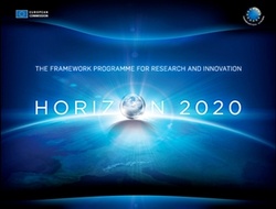 Символика Рамочной программы Европейского Союза по научно-технологическому и инновационному развитию "Горизонт 2020"