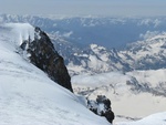 Вид с Западной вершины Эльбруса (5642 метра)