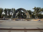 Памятник основоположнику таджикско-персидской классической литературы Абуабдулло Рудаки в Душанбе
