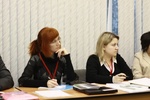 Представитель Кировского регионального отделения Ольга Тулякова и Председатель Красноярского регионального отделения Юлия Платонова (слева направо)