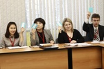 Голосование на заседании Съезда Российского союза молодых ученых