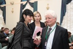 Неформальное общение перед открытием Форума, справа – Руководитель Департамента по науке, технологиям и космосу Посольства Франции в России Жан-Мари Фрессине