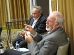 Вице-президент DAAD Макс Хубер и Вице-президент DFG Петер Функе (слева направо)