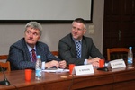 Слева направо: Глава российского представительства Германской службы академических обменов (DAAD) Грегор Бергхорн и Глава российского представительства Немецкого научно-исследовательского сообщества (DFG) Йорн Ахтерберг