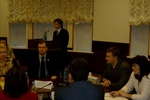 Выступает Председатель Совета Российского союза молодых ученых Александр Щеглов