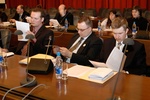 Представители Российского союза молодых ученых (слева направо): Дмитрий Иванов, Василий Рудь и Роман Вахмистров