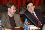 Представители интернет-сообщества Scientific.ru (слева направо): Дмитрий Кожевников и Владислав Измоденов