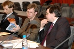 Представители интернет-сообщества Scientific.ru (слева направо): Валентин Анаников, Дмитрий Кожевников и Владислав Измоденов
