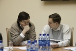 Представители интернет-сообщества Scientific.ru Владислав Измоденов и Евгений Онищенко (слева направо)