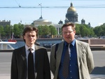 Председатель Совета Александр Щеглов и Президент Российского союза молодых ученых Василий Попов (слева направо)