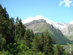 Вид на гору Эльбрус