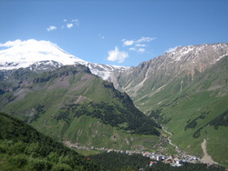 Вид на гору Эльбрус