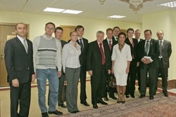 Участники встречи с Председателем Совета Федерации Сергеем Мироновым