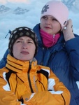Участники восхождения Лилия Власова и Наталия Подвойская (слева направо)