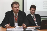 Выступает Председатель Курского регионального отделения Вячеслав Липатов (слева), справа – представитель Тверского регионального отделения Александр Тимофеев