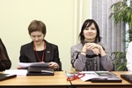 Член Совета, Председатель Мурманского регионального отделения Светлана Макарова и член Совета, Председатель Томского регионального отделения Елена Рыбалкина (слева направо)