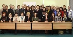 Участники Съезда Российского союза молодых ученых по завершении первого дня работы