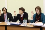 Голосование по вопросу выборов председателя Съезда Российского союза молодых ученых