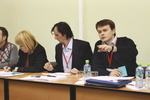 Заседание Съезда Российского союза молодых ученых: выступает Председатель Совета Александр Щеглов
