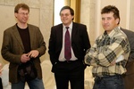 Представители интернет-сообщества Scientific.ru (слева направо): Дмитрий Кожевников, Владислав Измоденов и Алексей Иванов