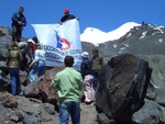 Участники Форума молодых ученых Юга России на Эльбрусе, высота – 3000 метров